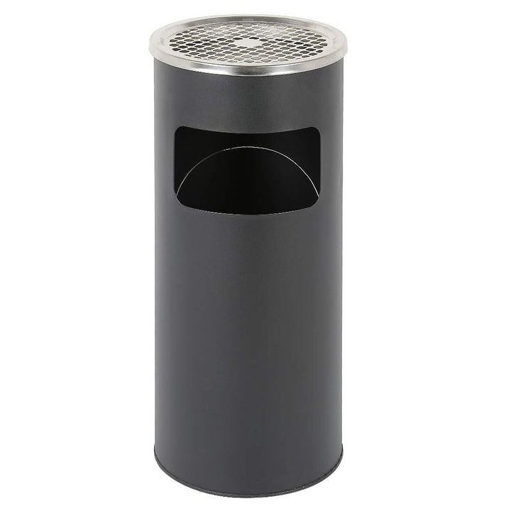 Mülleimer aus Edelstahl, 30 l, Mülleimer für Küche, Standaschenbecher für den Aussenbereich, mit Mül