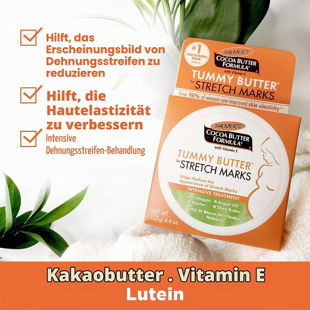 Palmers Cocoa Butter Formula Tummy Butter, 3er Pack (3 x 125 g) 125 g (3er Pack), 125 g (3er Pack)