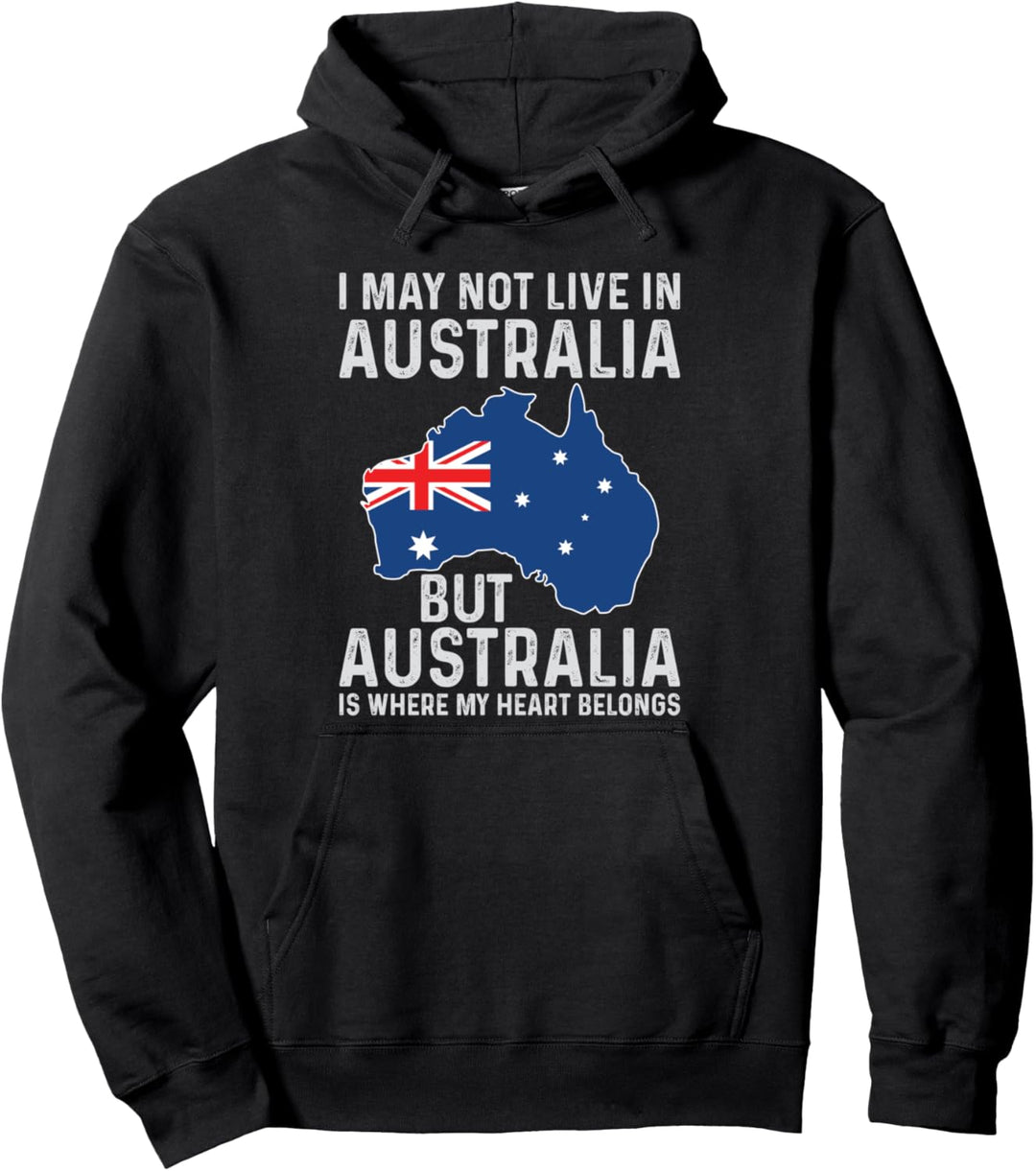 Australien Flagge Australien Karte Australienurlaub Reise Pullover Hoodie