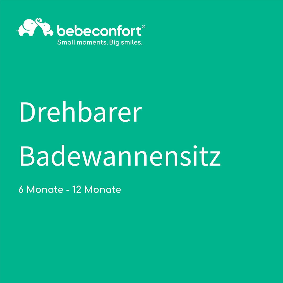 Bebeconfort Drehbarer Badewannensitz, Badewannensitz, Ergonomisch, 6 Monate bis 12 Monate, Max. 10 k