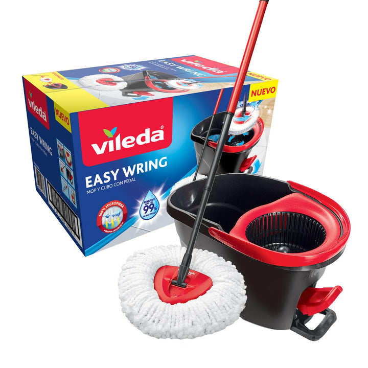 Vileda EasyWring and Clean Komplettbox Wischmopp Set Classic Set, Classic Set