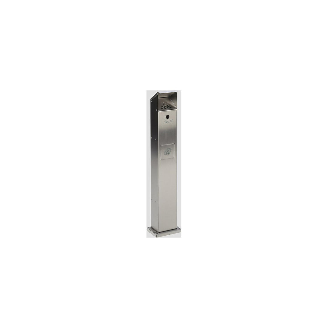 VAR | Kombi-Standascher | Volumen 5 l | BxHxT 180 x 1150 x 150 mm | Edelstahl