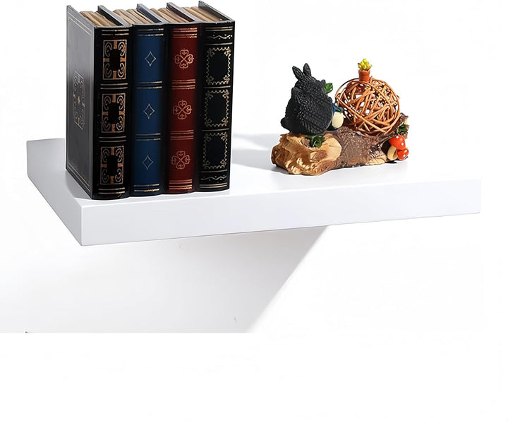 EUGAD Wandregal Wandboard 2er Set Hängeregal Holz Board Modern Weiss 30x23x3,8cm 0086QJ-2 Weiss 30 c