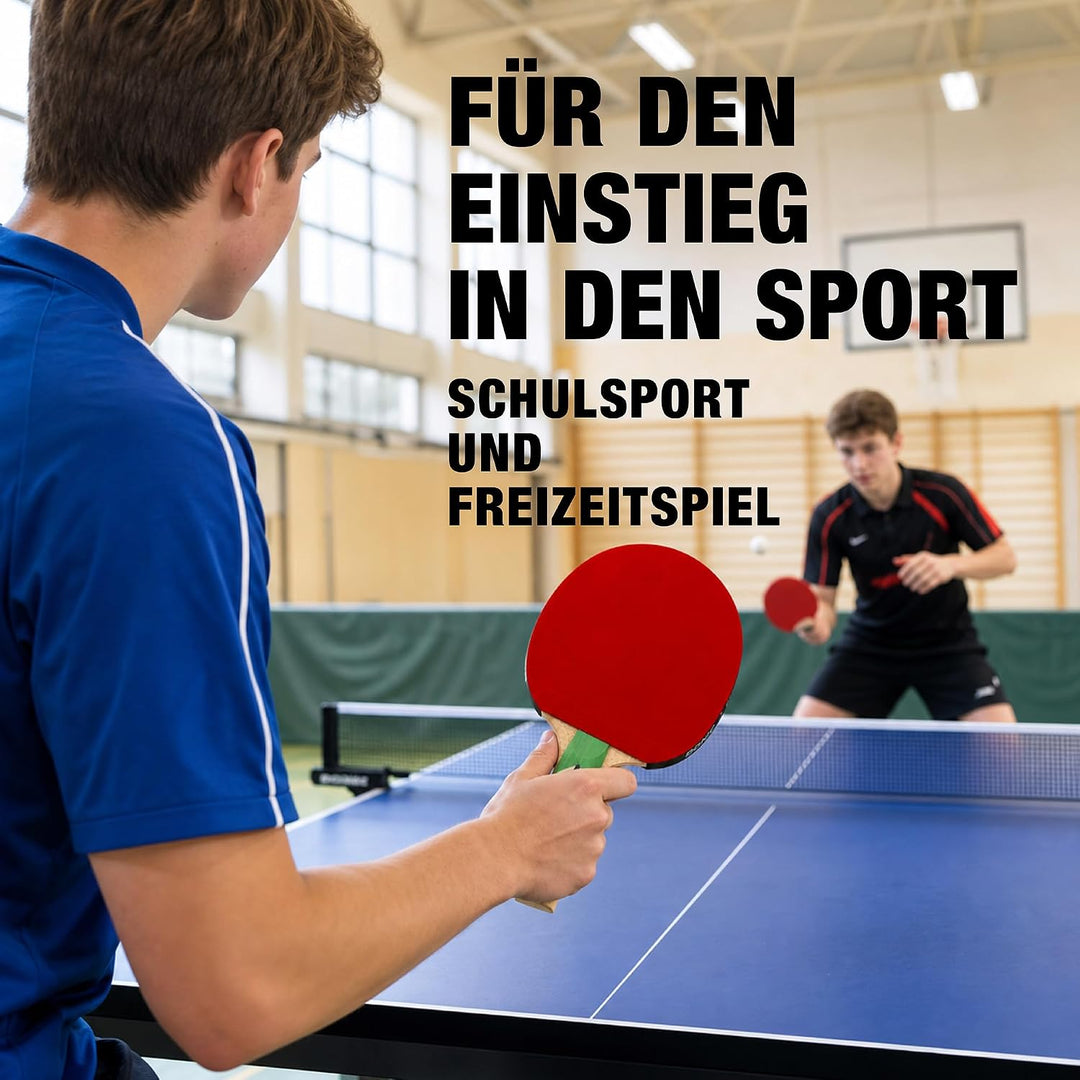 Donic-Schildkröt Tischtennis-Set Top Teams 400, 2 Schläger, 3 Bälle in guter 1* Qualität, in wertige