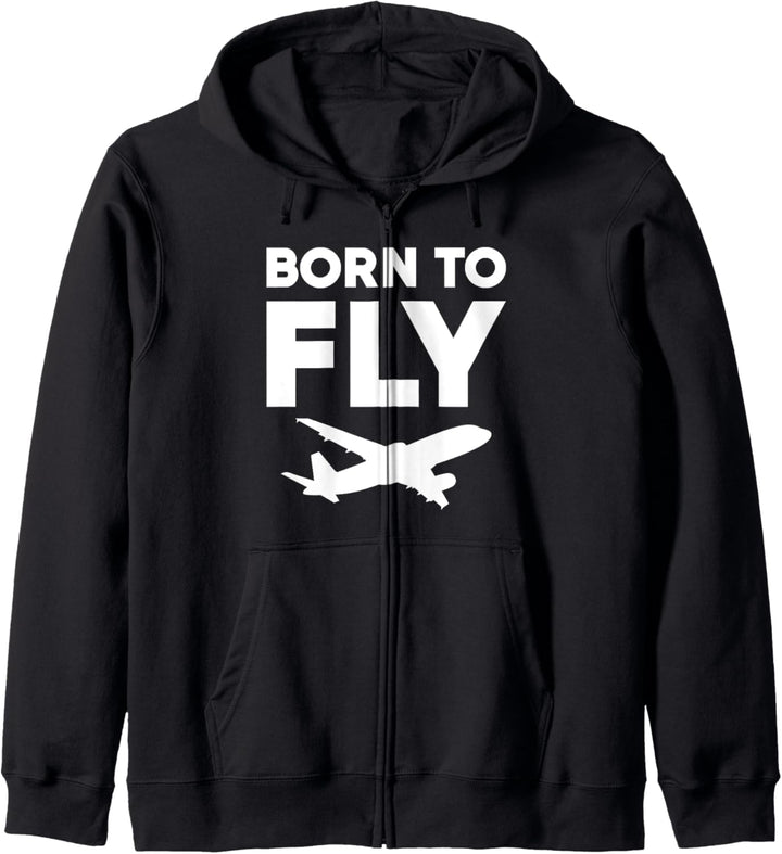 Born to Fly Flugbegleiter Kapuzenjacke