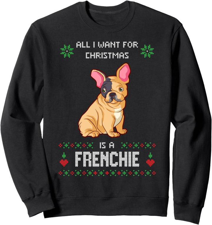 Ugly Sweater Französische Bulldogge Frenchie Bully Hund Sweatshirt