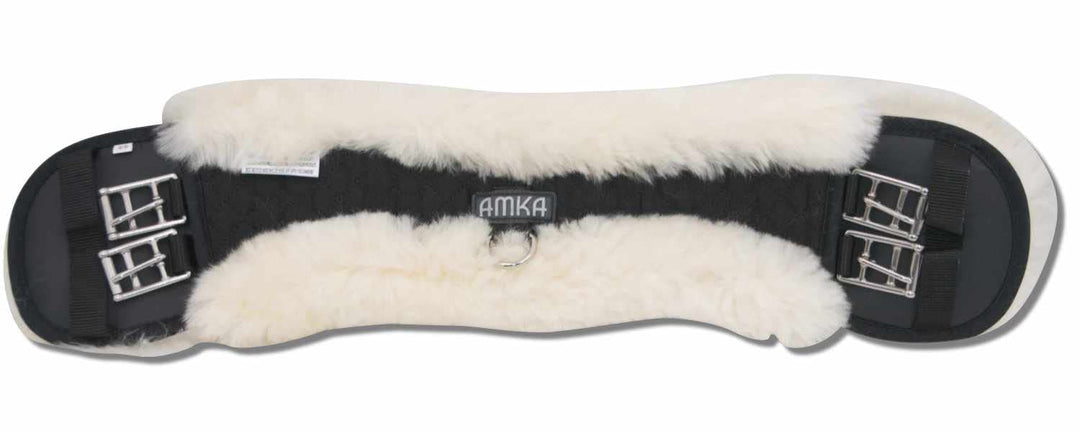 AMKA Sattelgurt Kurzgurt Dressurgurt aus Lammfell anatomisch Mondgurt 65, 65