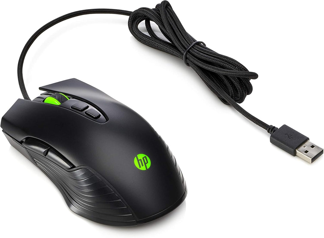 HP X220 Gaming Maus (3.600 DPI, PixArt Gaming Sensor, 7 Tasten, USB) schwarz