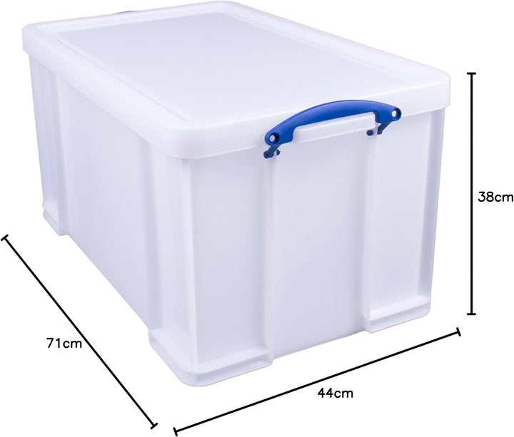 Really Useful Aufbewahrungsbox 84 Liter weiss stark 84 Litre, 84 Litre