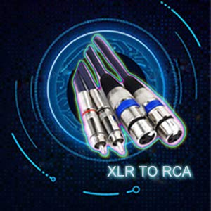 HTRUIYATY 2×XLR Weiblich Kable Auf 2×Cinch Kabel(RCA kable),Hochwertiger XLR-Stecker XLR Mikrofon XL