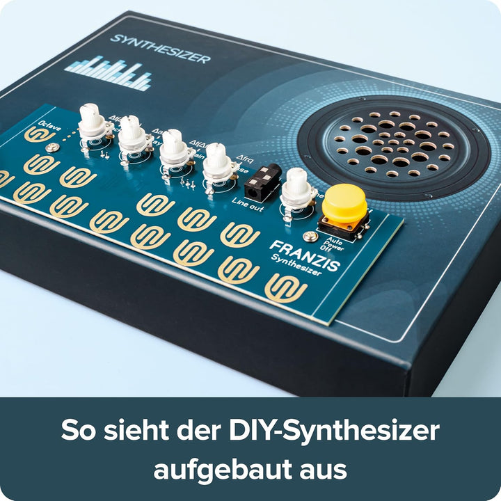 FRANZIS 67196 - Synthesizer selber Bauen - DIY Bausatz ohne Löten und technisches Vorwissen! Mit Pla