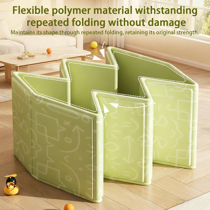 Faltbare Baby-Badewanne mit Ablassventil – platzsparend und robust, tragbare Kinder-Badewanne für 0