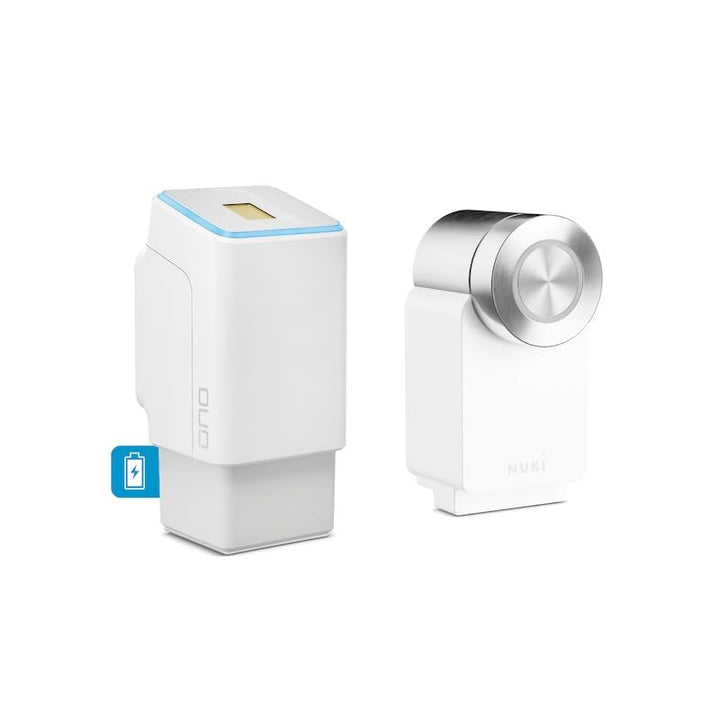 EKEY UNO 200302 Fingerprint mit Akku inkl. Nuki Smart Lock Pro (4. Generation) weiss Akkubetriebenes