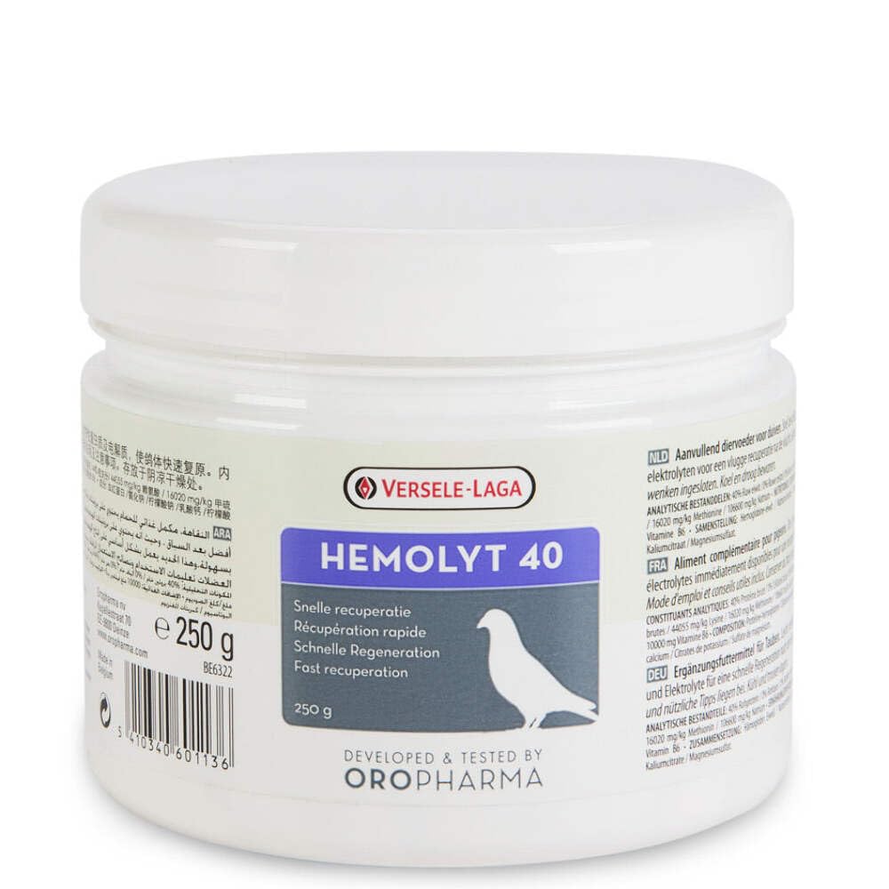 Versele Laga Hemolyt - 40-500 g, Unterschiedlich, One size