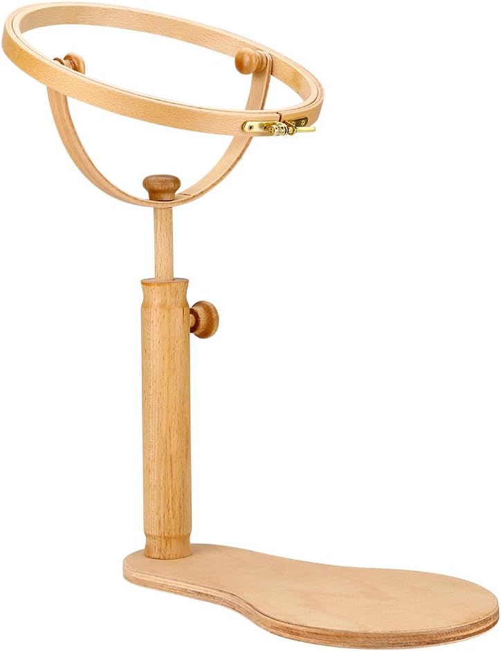 Stickerei Ständer Hoop Einstellbare Holz Stickrahmen Kreis Holzrahmen Kreuzstich Rack Stand Sewing T