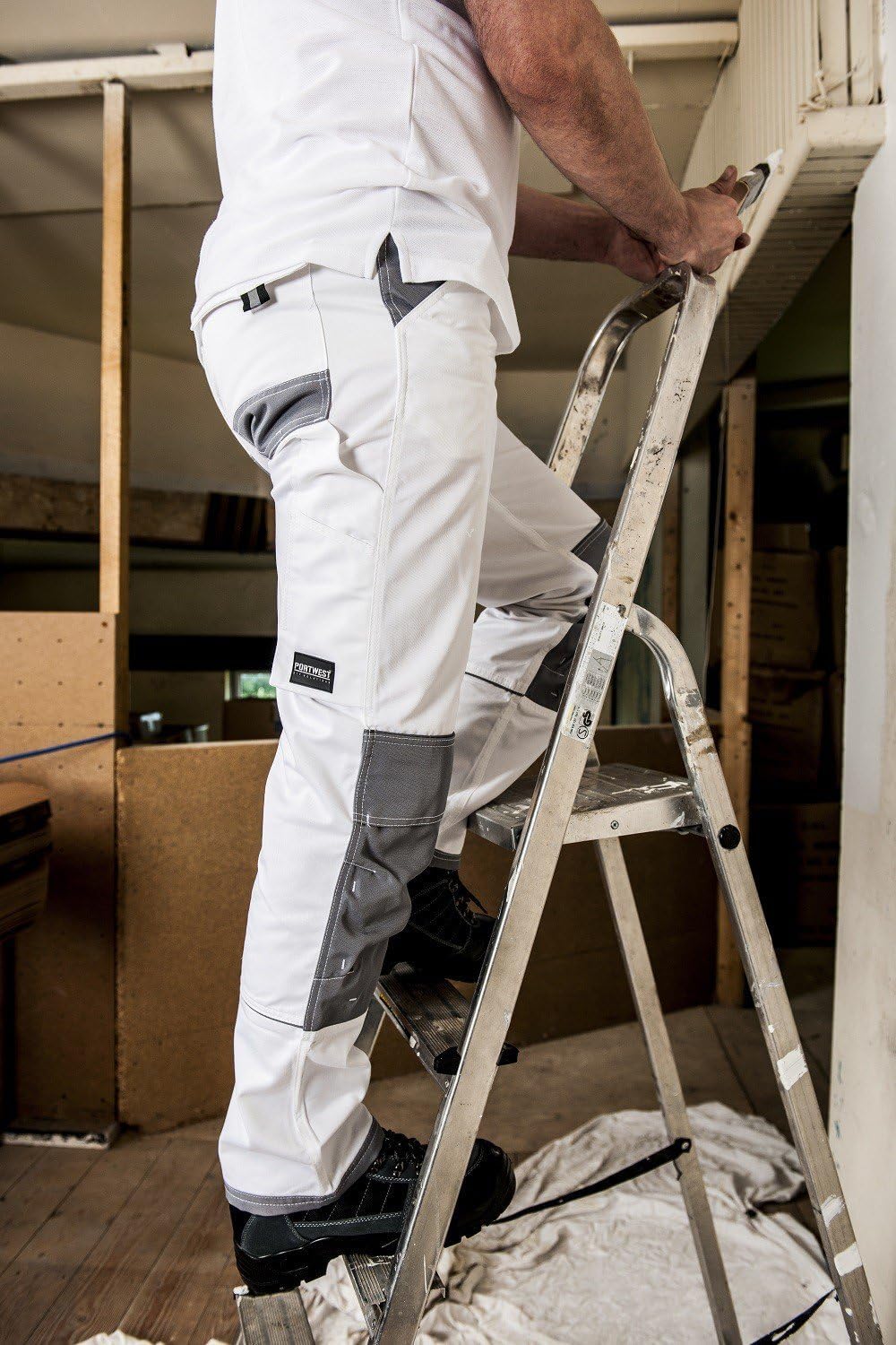 Painters Pro Trousers - Color: White - Talla: Small, S