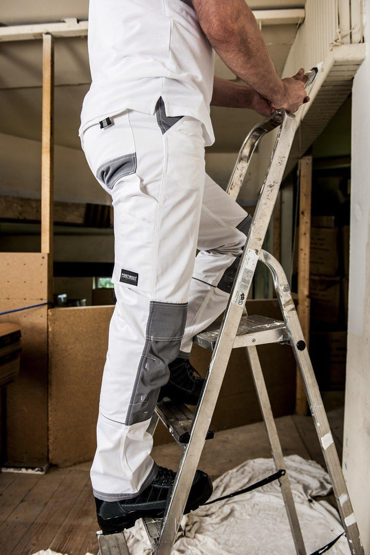 Painters Pro Trousers - Color: White - Talla: Small, S