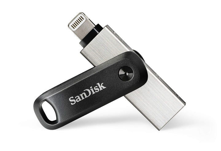 SanDisk iXpand Go Flash-Laufwerk iPhone Speicher 256 GB (iPad kompatibel, automatisches Backup, Schl