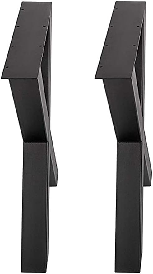 Fayelong Tischbeine aus Stahl, Tischgestell X-Form Metall Schwarz Tischkufen, 71,1 x 50,8 cm, Esstis