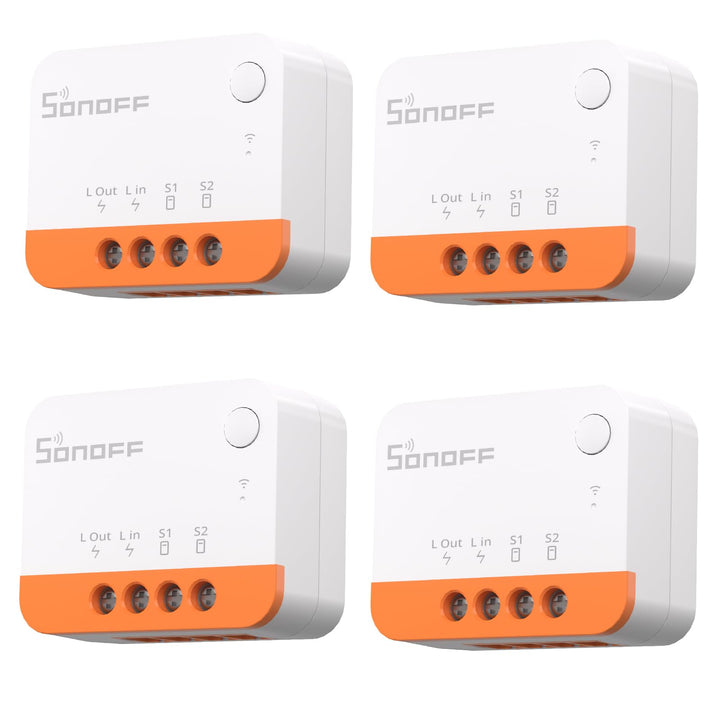 SONOFF ZBMINIL2 Zigbee Smart Schalter,4 Stück 2 Way Smart Switch(Kein Neutralleiter Erforderlich),Sm