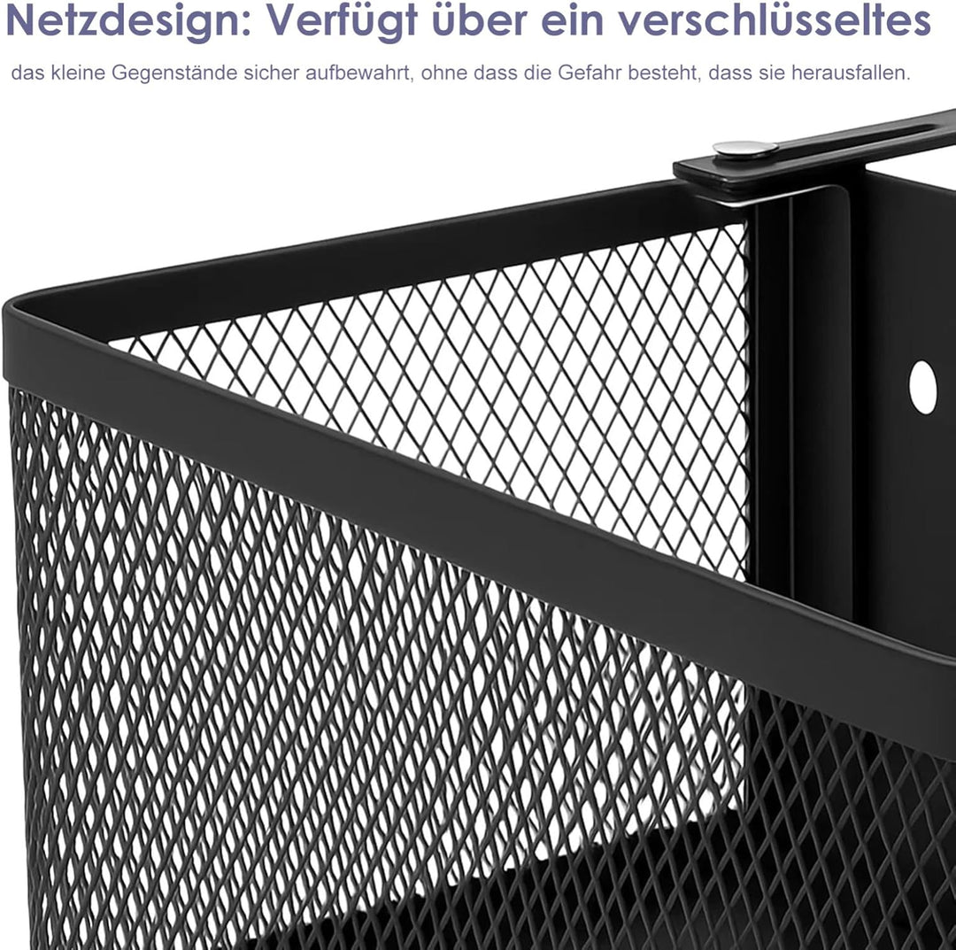 Nachttisch-Organizer aus Metall multifunktionaler Aufbewahrungskorb für Etagenbetten zur Aufbewahrun