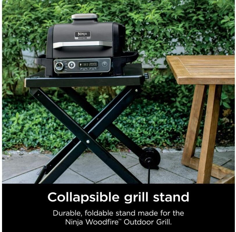 Ninja XSKSTAND Woodfire Klappbarer Grillständer für den Aussenbereich, kompatibel Woodfire Grills (O