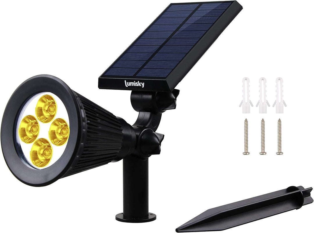 2er Set Solar Strahler 100LM 2x SPIKY WARM 2 Stück, 2 Stück
