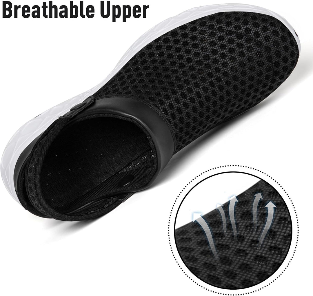 SAGUARO Sommer Clogs Herren Gartenschuhe Damen Hausschuhe Leicht Pantolette rutschfest Badelatschen