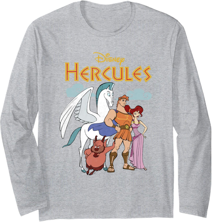 Disney Hercules Classic Group Shot Vintage Langarmshirt
