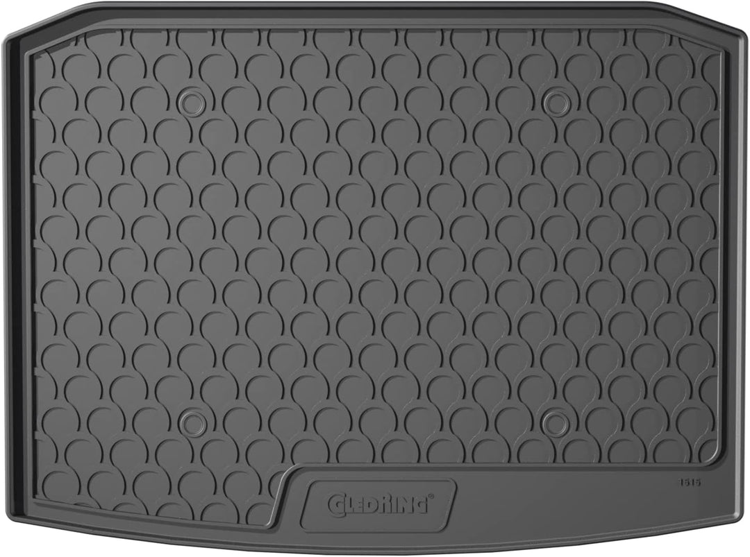 Gledring Rubbasol (Gummi) Kofferraumwanne kompatibel mit Skoda Karoq 2WD 7/2017- (Tiefe Ladeboden) K