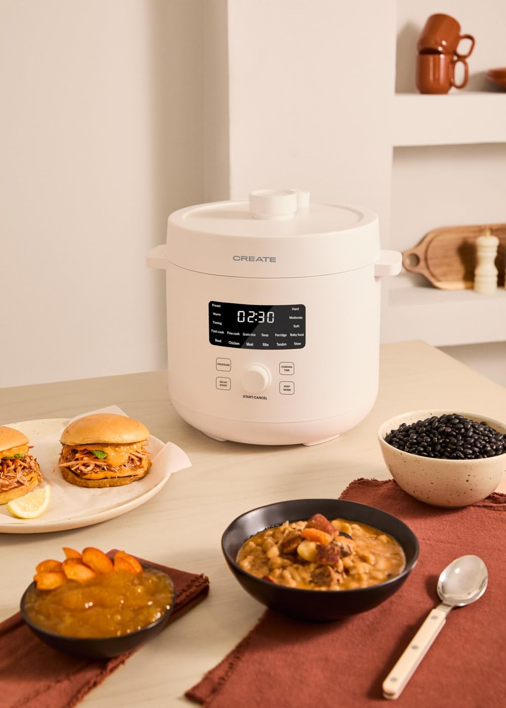 CREATE/PRESSURE COOKER STUDIO/Multifunktioneller programmierbarer elektrischer Schnellkochtopf 6L Cr