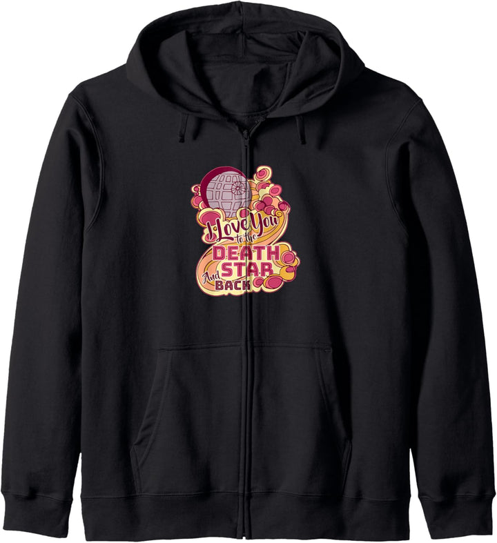 Star Wars Death Star I Love You & Back Valentine's Day Kapuzenjacke