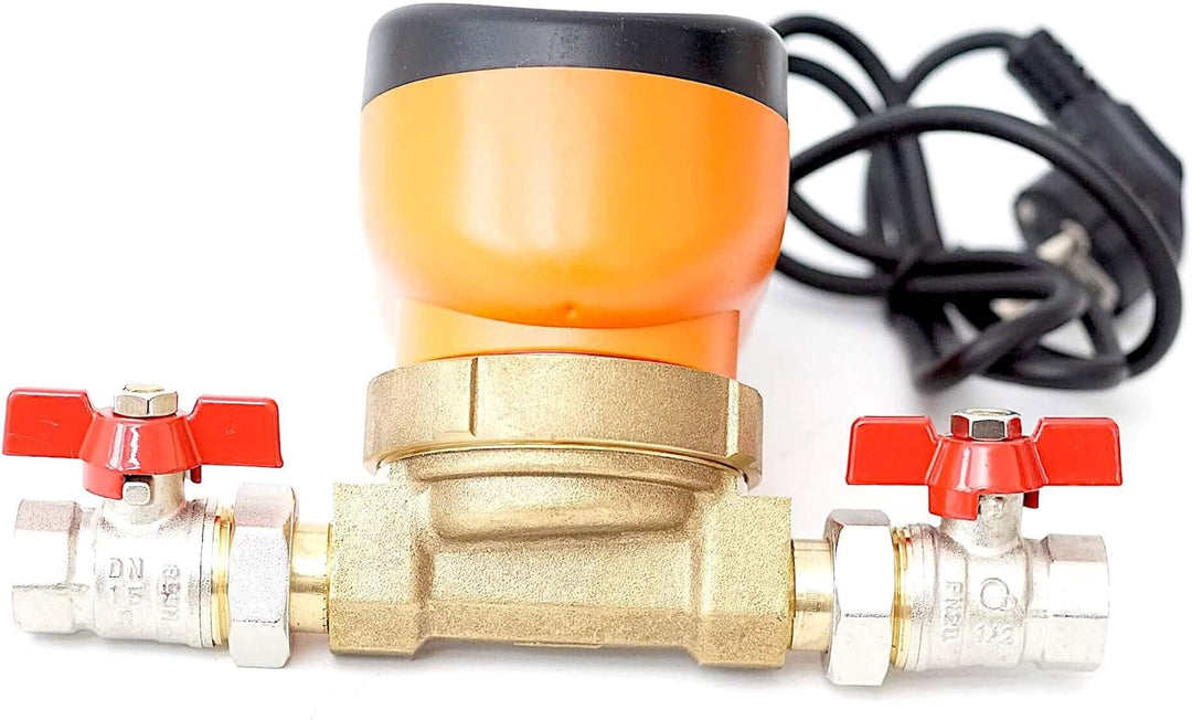 Zirkulationspumpe Z 15-14 Umwälzpumpe Trinkwasserpumpe Brauchwasserpumpe 1/2" mit zwei Kugelhähnen D