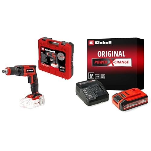 Einhell Akku-Trockenbauschrauber TE-DY 18 Li Power X-Change (Lithium-Ionen, 18 V, 4000 min-1, Tiefen