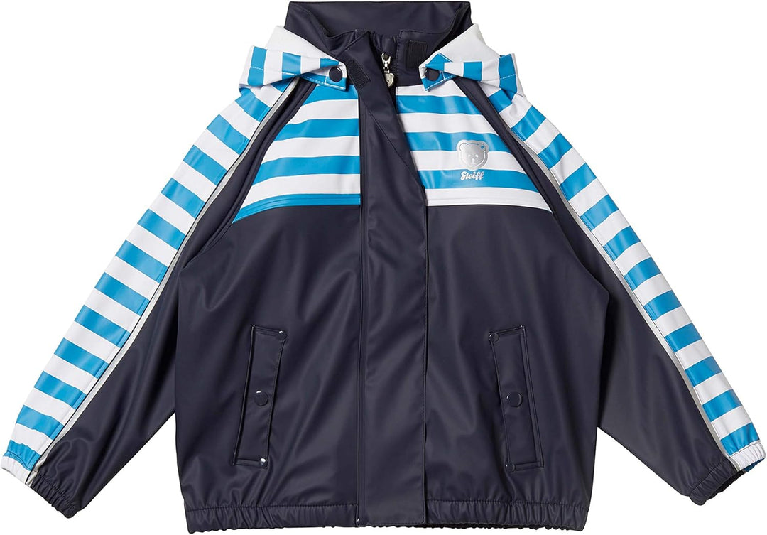 Steiff Jungen Rainjacket Raglan Regenjacke 80 Blau (Black Iris 3032), 80 Blau (Black Iris 3032)