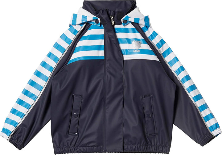 Steiff Jungen Rainjacket Raglan Regenjacke 80 Blau (Black Iris 3032), 80 Blau (Black Iris 3032)
