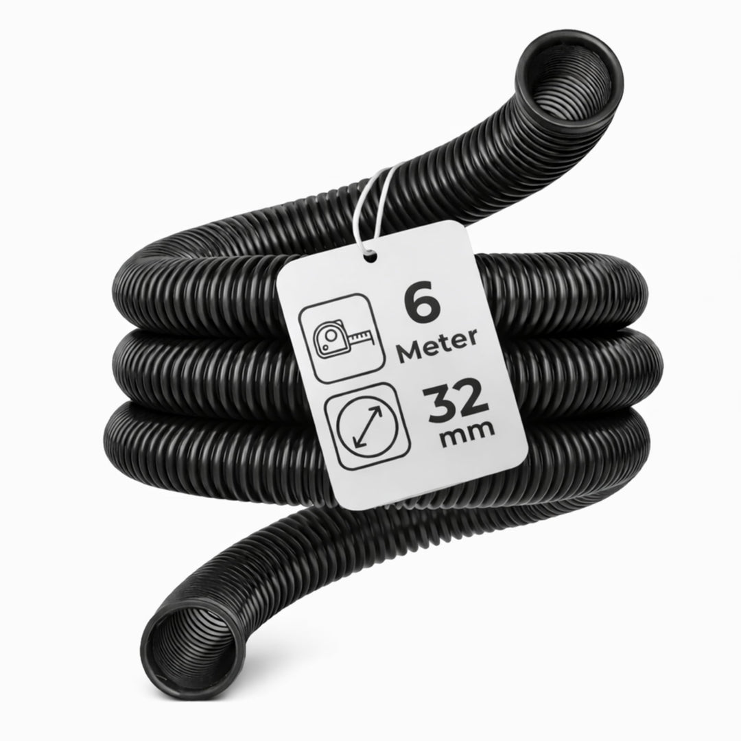 Microsafe® Saugschlauch DN32 (32 mm Innen / 40 mm Aussen) – 6 Meter – flexibel & robuster Absaugschl