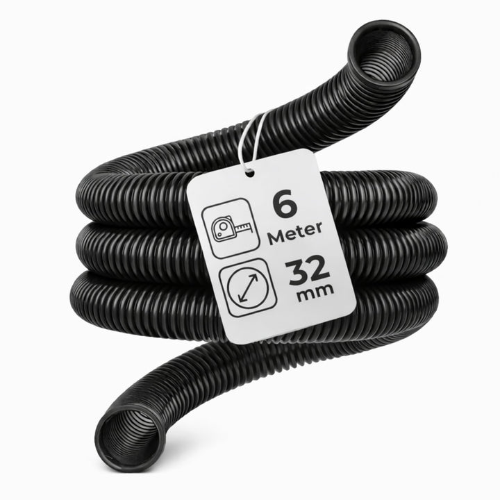 Microsafe® Saugschlauch DN32 (32 mm Innen / 40 mm Aussen) – 6 Meter – flexibel & robuster Absaugschl