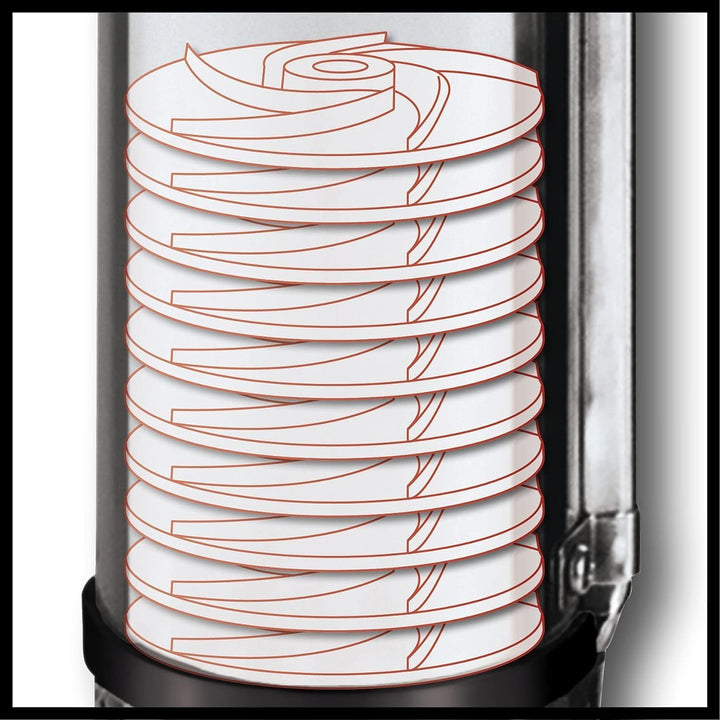 Einhell Tiefbrunnenpumpe GC-DW 1300 N (1300 W, 5.000 l/h max. Fördermenge, 20m max. Eintaucht., Edel