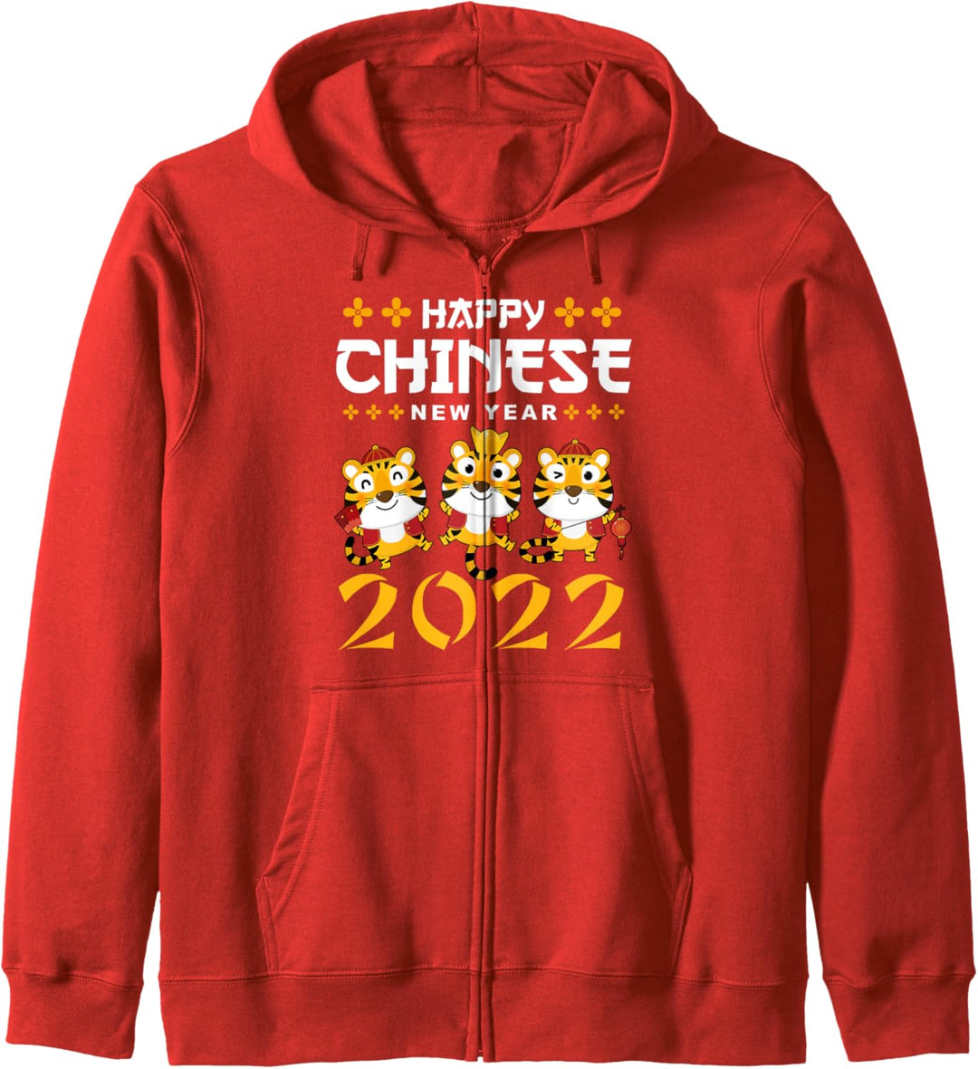 Jahr des Tigers Chinesisches Sternzeichen Lunar Neujahr 2022 Kinder Kapuzenjacke