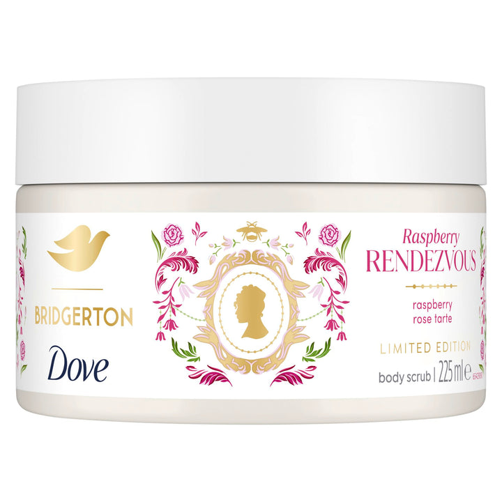 Dove Creme-Dusch-Peeling Raspberry Rendezvous Limited Edition Körperpeeling für geschmeidige Haut 4x
