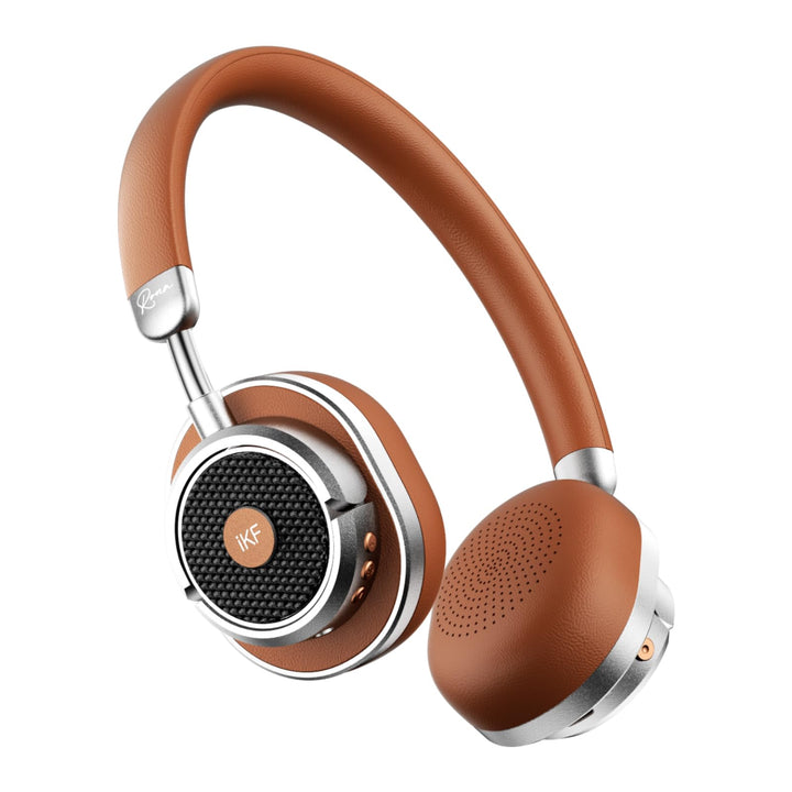 iKF Rona Retro Kopfhörer Bluetooth Mit Adaptive Noise Cancelling, Vintage Kopfhörer Kabellos, Hi-Res