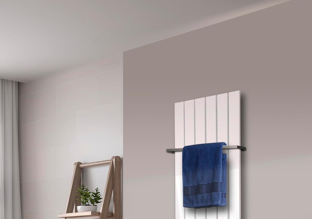 Badheizkörper Design Peking 2 120x47cm 799 Watt weiss (+1 Halter 15mm) SZAGATO Handtuchwärmer Handtu