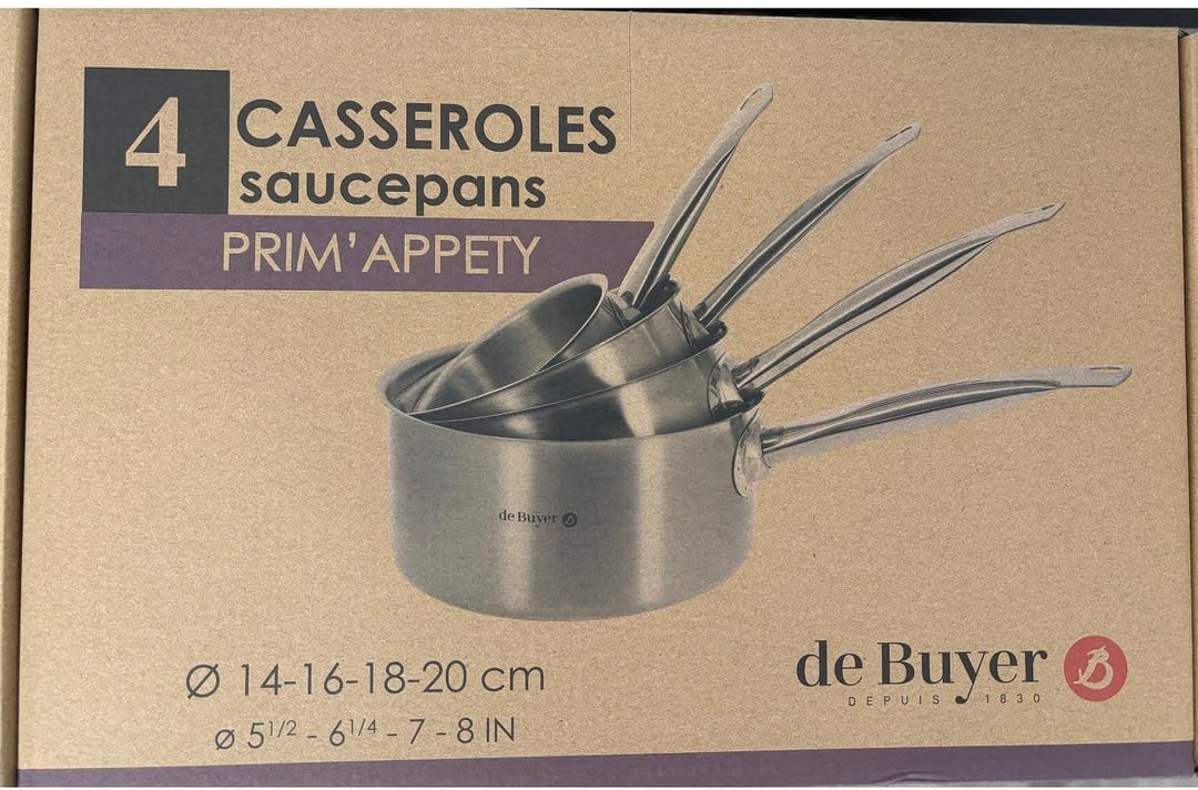 de Buyer - Set aus 4 Stielkasserollen PRIM&