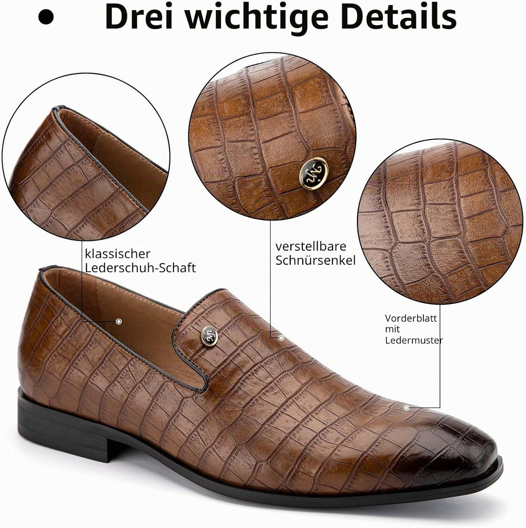 MEIJIANA Herren Mokassins Klassische Herren Anzug Schuhe Elegante Schuhe Leder Sommer Freizeitschuhe