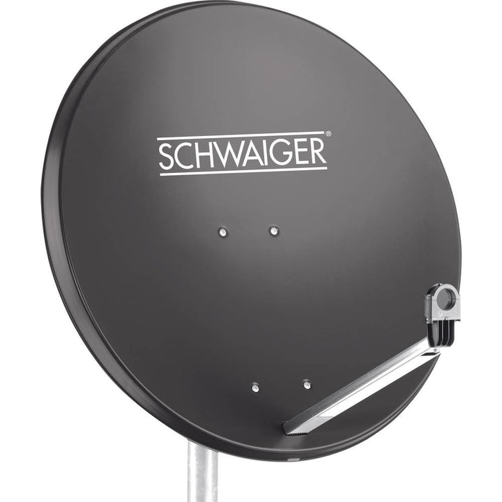 Schwaiger SPI996.1 Stahl SAT-Spiegel, (Durchmesser 85 cm) Anthrazit, Anthrazit