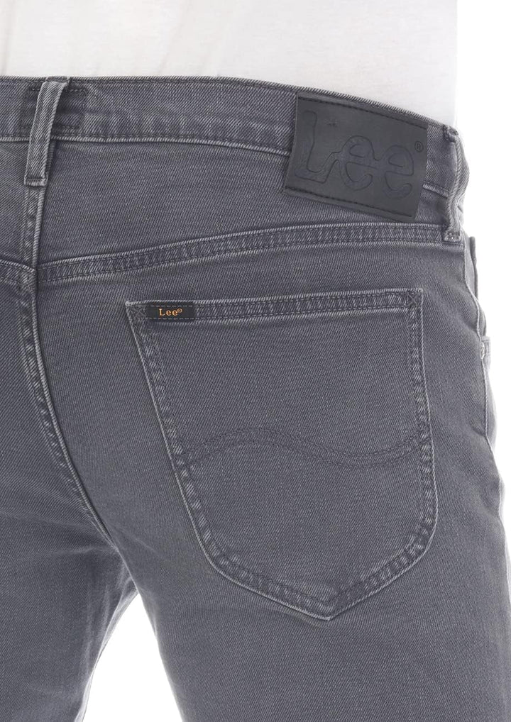 Lee Herren Jeans Regular Fit Daren Zip Fly Hose Straight Jeanshose Baumwolle Denim Stretch Blue Schw