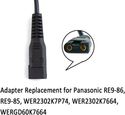 ENJOY-UNIQUE Adapter Ladegerät Netzteil Kabel kompatibel mit Panasonic Haartrimmer Rasierer ER2302,