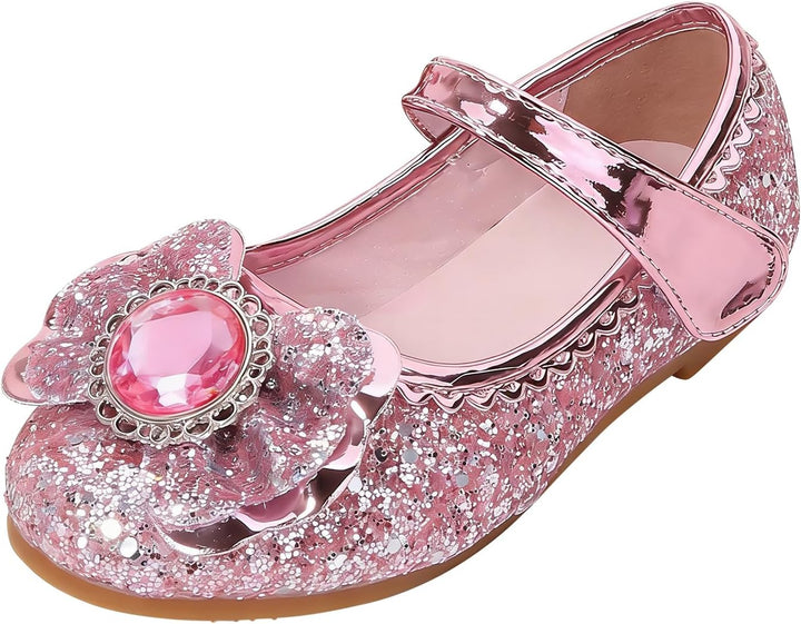 FStory&Winyee Mädchen Prinzessin Schuhe Kinder ELSA Sandalen Partei Glitzer Kristall Schuhe Mädchen