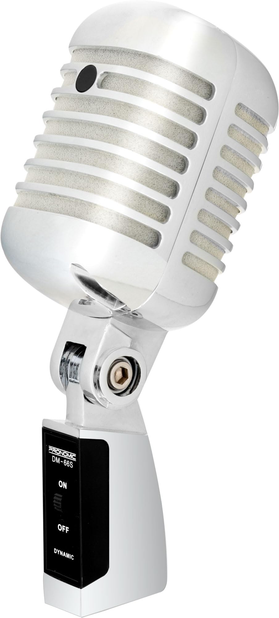 Pronomic DM-66S Mikrofon Dynamisches Vintage Gesangsmikrofon Retro Vocal Mikrofon (Frequenzgang: 50-